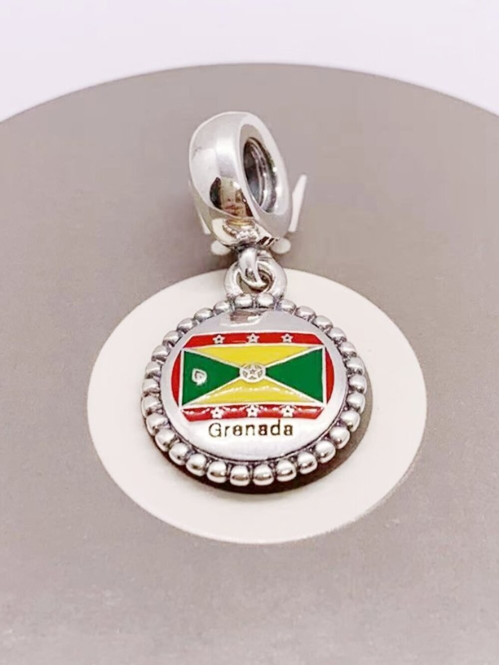 Pandora Grenada Flag Dangle Charm